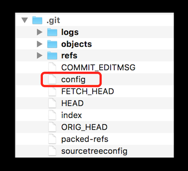 打开 config 文件