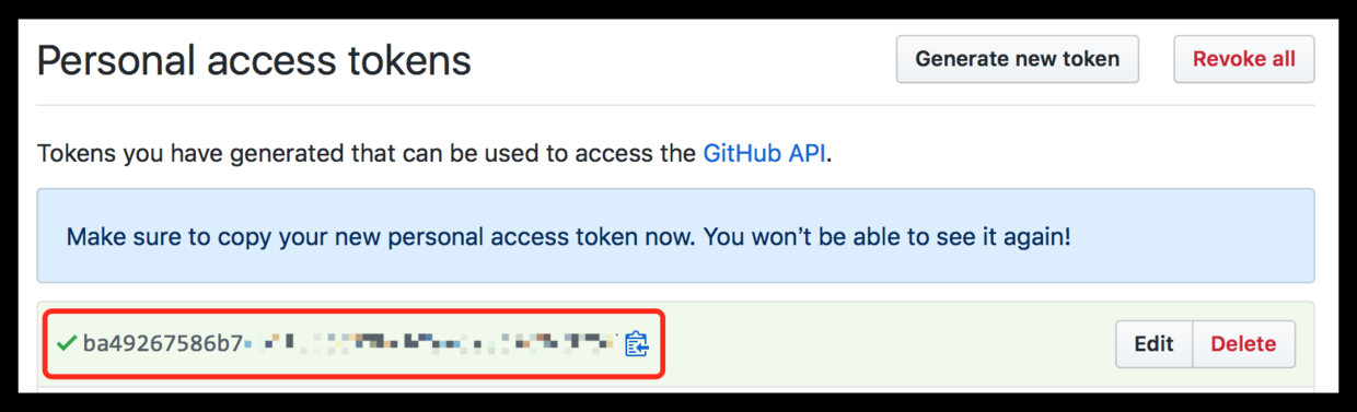 Personal Access Token