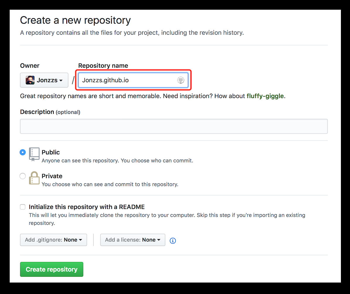 创建 GitHub 仓库